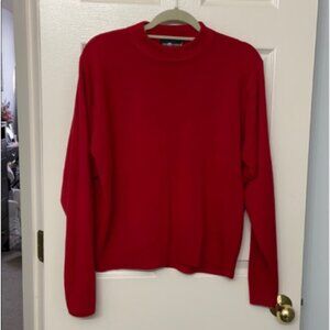 Super soft cherry red crewneck longsleeve sweater